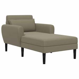 vidaXL &Scaron;ezlong Khaki Teraline samet