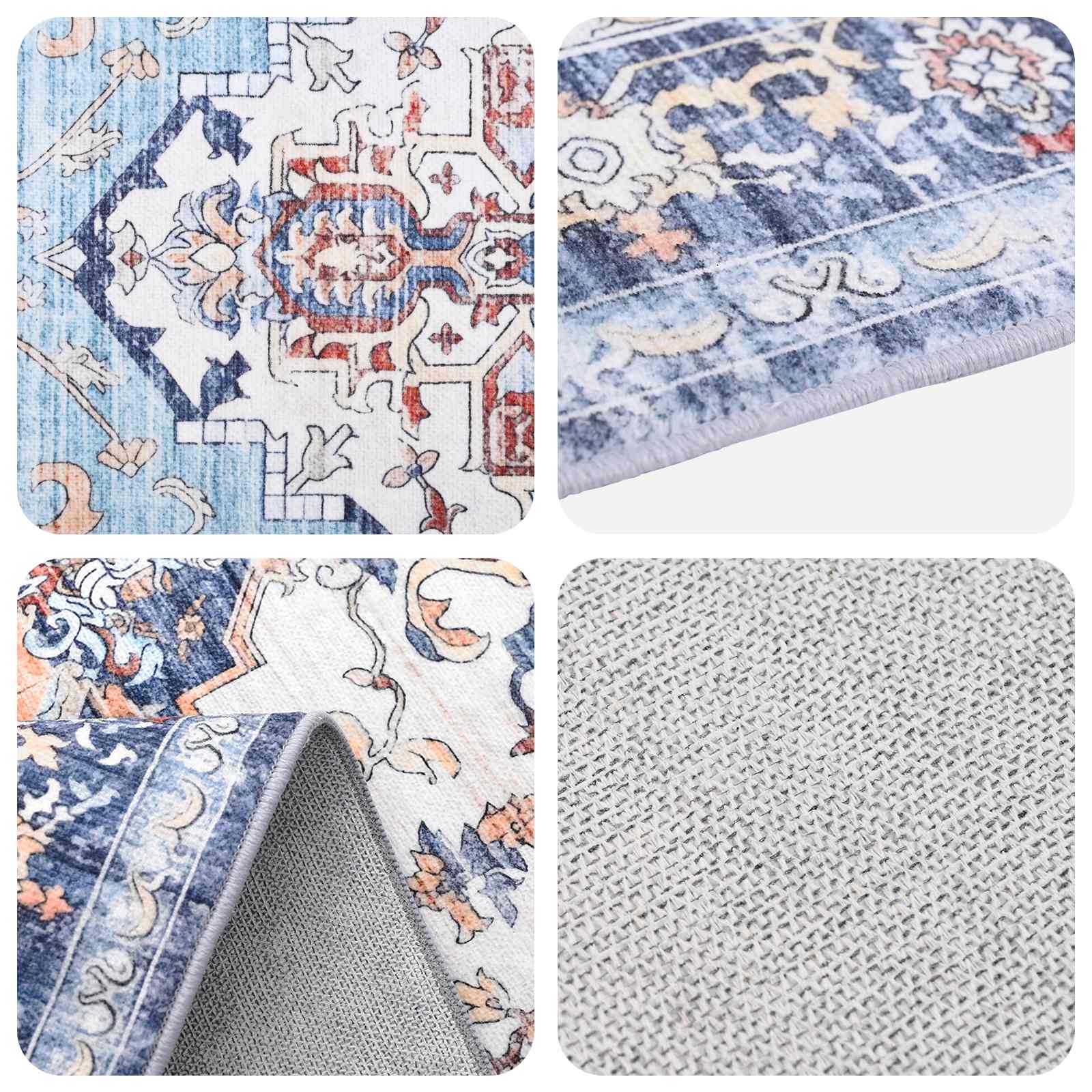 Vloerkleed ORIZ Meerkleurig 160 x 160 cm 100% polyester image 3