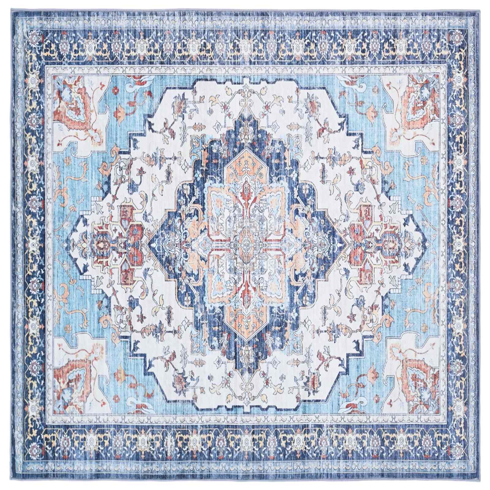 Vloerkleed ORIZ Meerkleurig 160 x 160 cm 100% polyester image 2