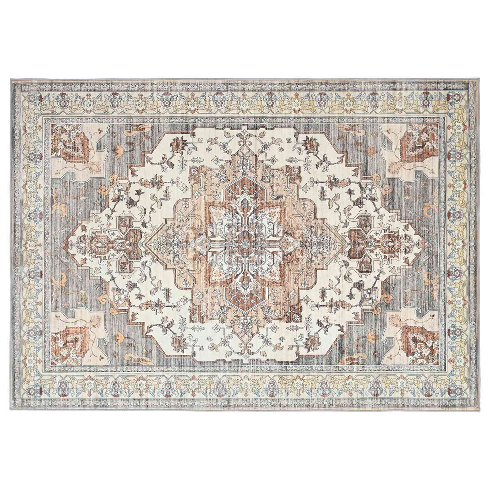 vidaXL Koberec ORIZ Hnedá 140 x 200 cm 100% polyester