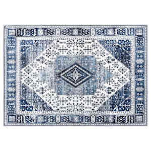 vidaXL Kild ORIZ Tumesinine 140 x 200 cm 100% Pol&uuml;ester
