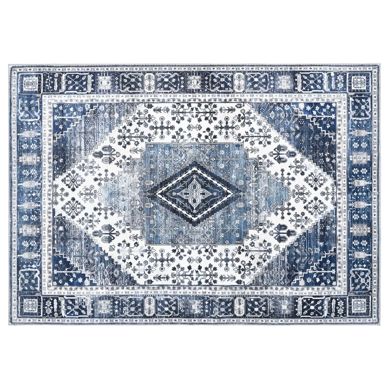Preproga ORIZ Temno modra 160 x 230 cm 100% poliester