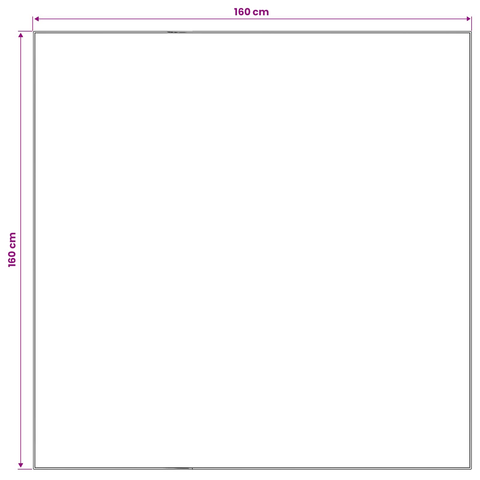 Vloerkleed ORIZ Donkerblauw 160 x 160 cm 100% polyester image 4