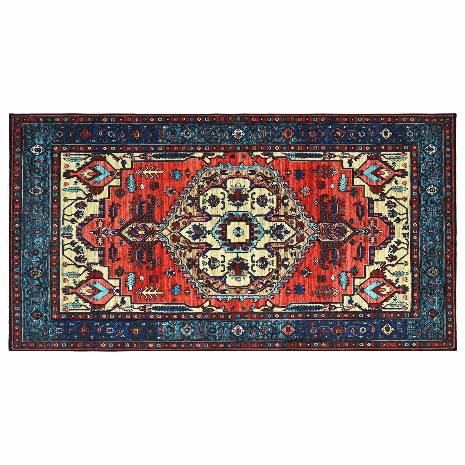 vidaXL Koberec ORIZ Červená 80 x 150 cm 100% polyester