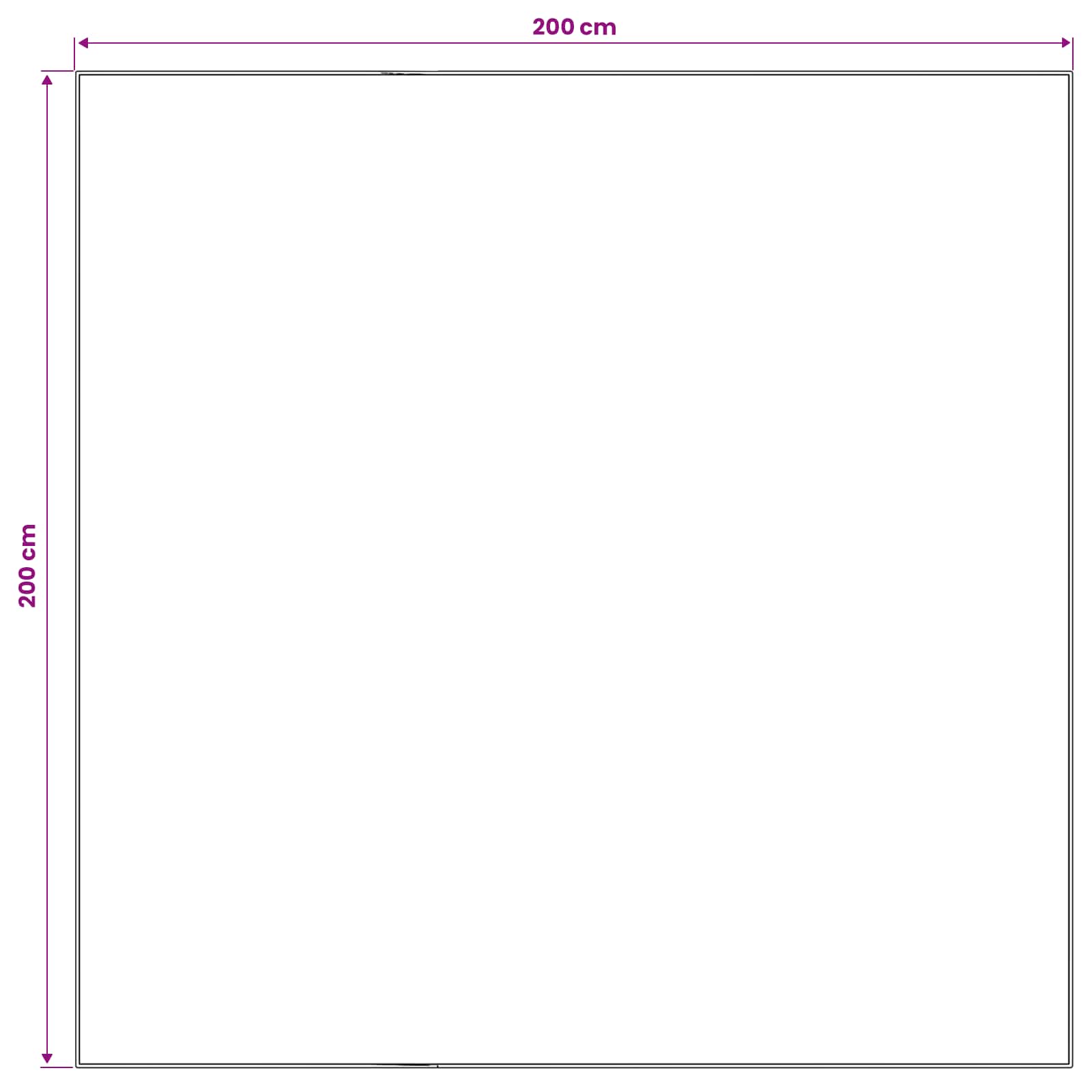 Vloerkleed ORIZ Rood 200 x 200 cm 100% polyester image 4