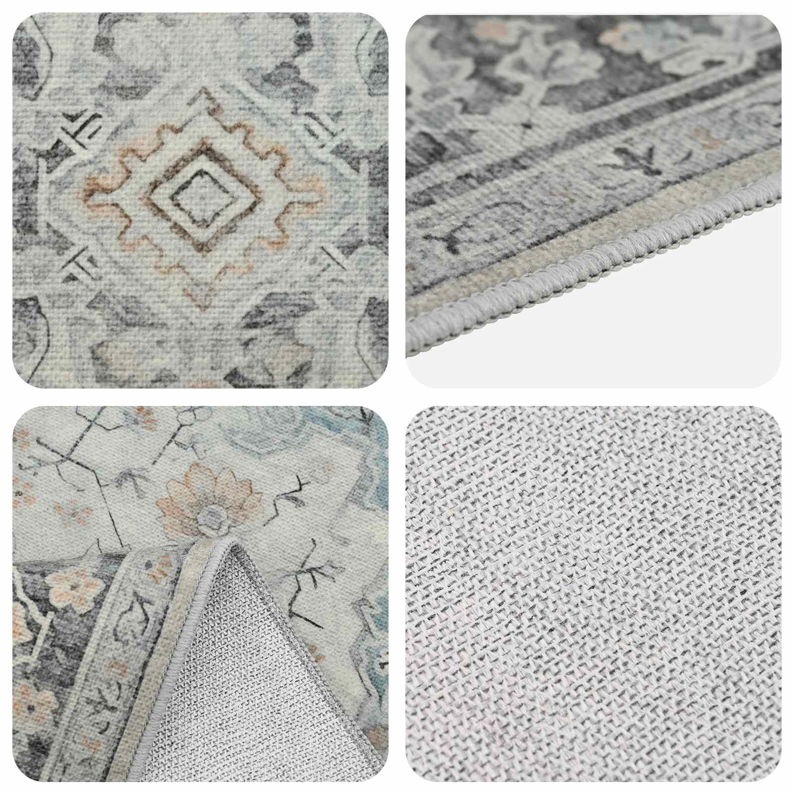 Vloerkleed ORIZ Crèmekleurig 80 x 200 cm 100% polyester image 3