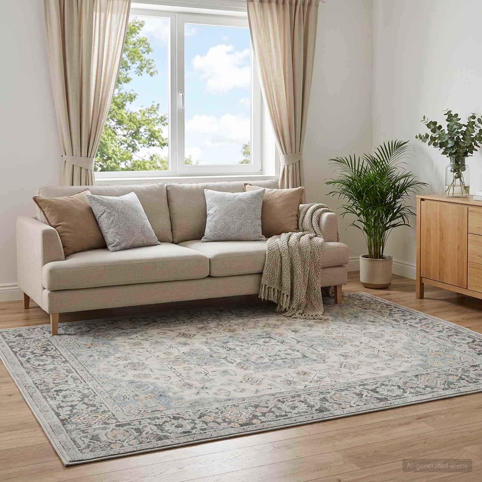 Preproga ORIZ Krem 140 x 200 cm 100% poliester