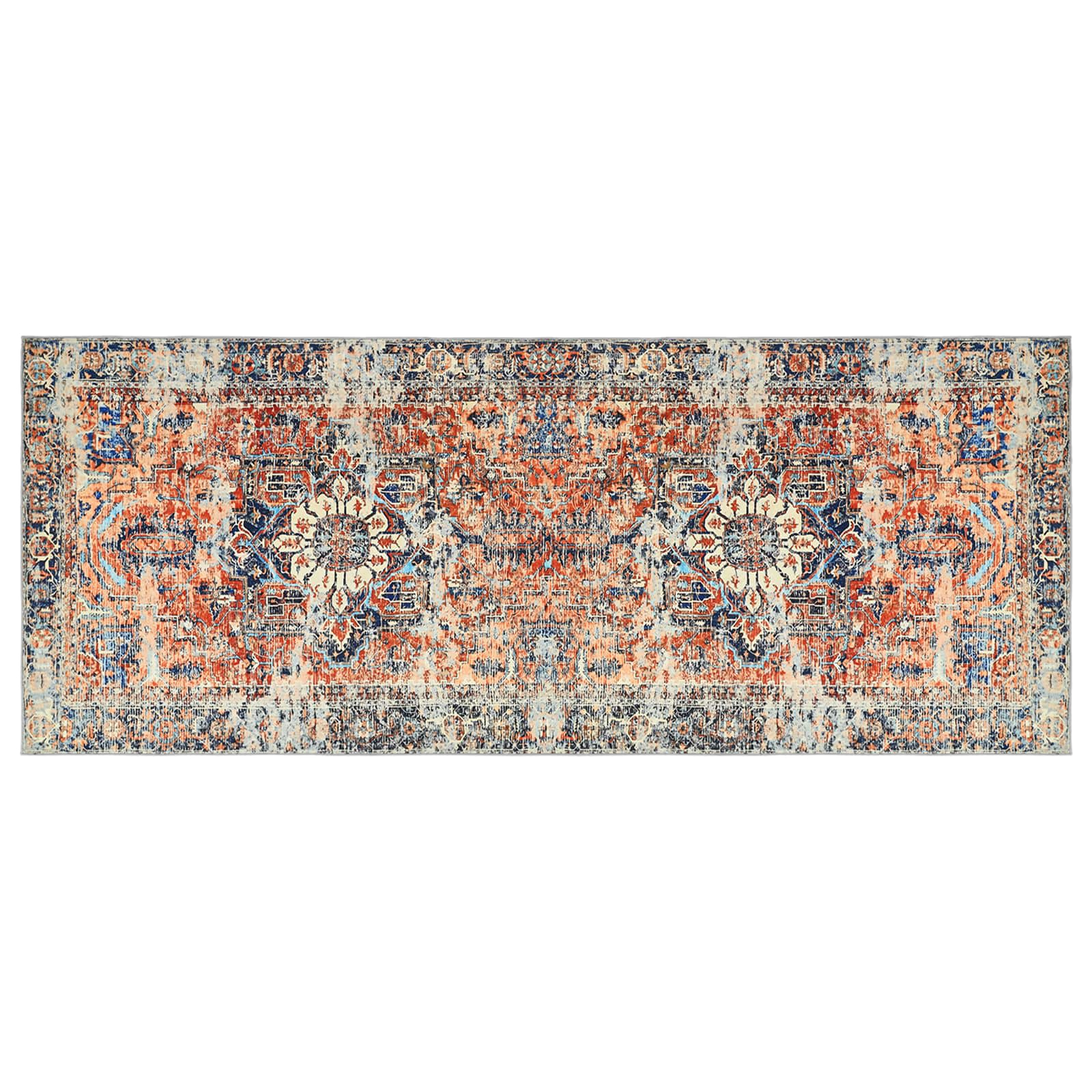 Vloerkleed ORIZ Oranje 80 x 200 cm 100% polyester image 2