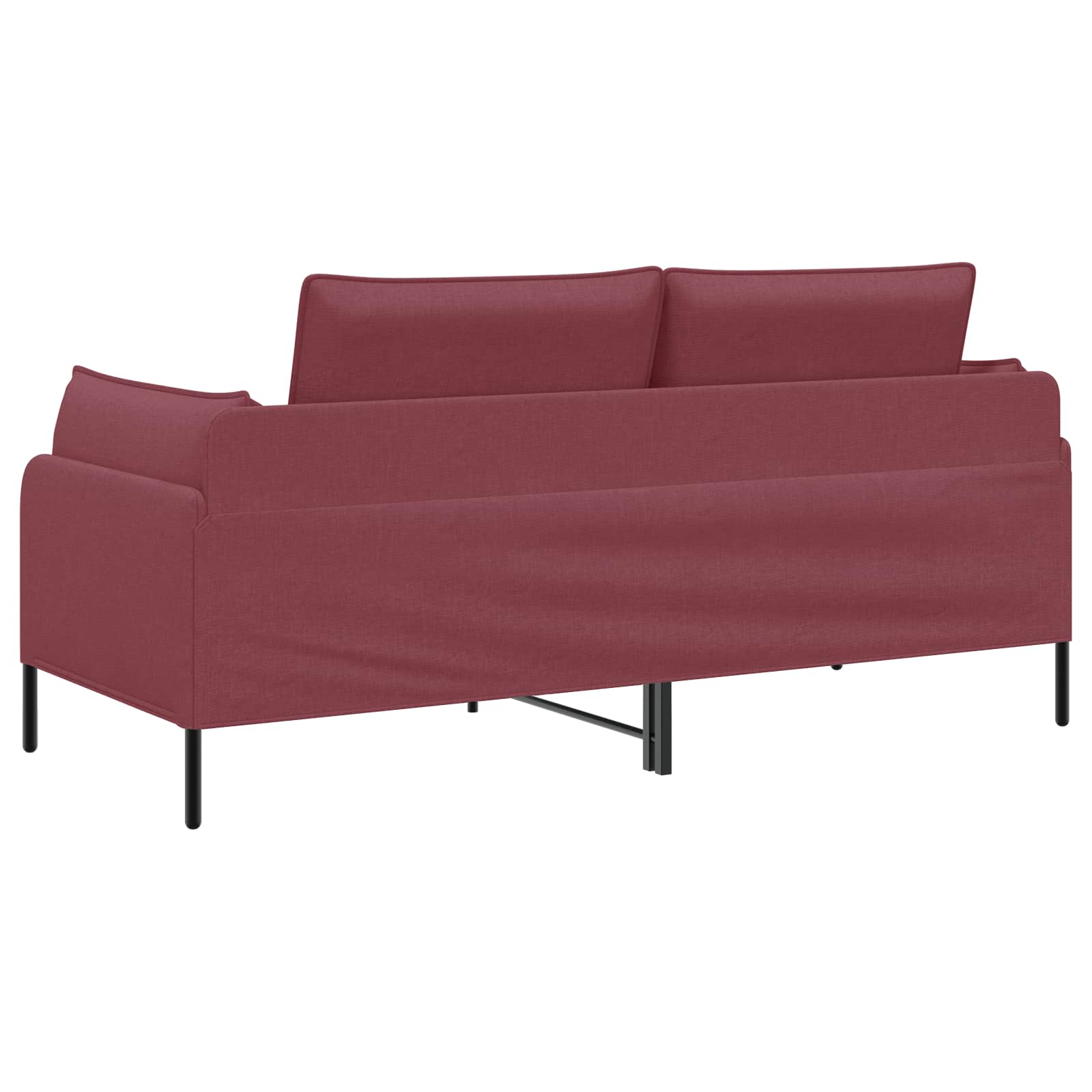 Kavč za 2 osebi Vinorodna rdeča 188 x 81 x 89 cm Blago