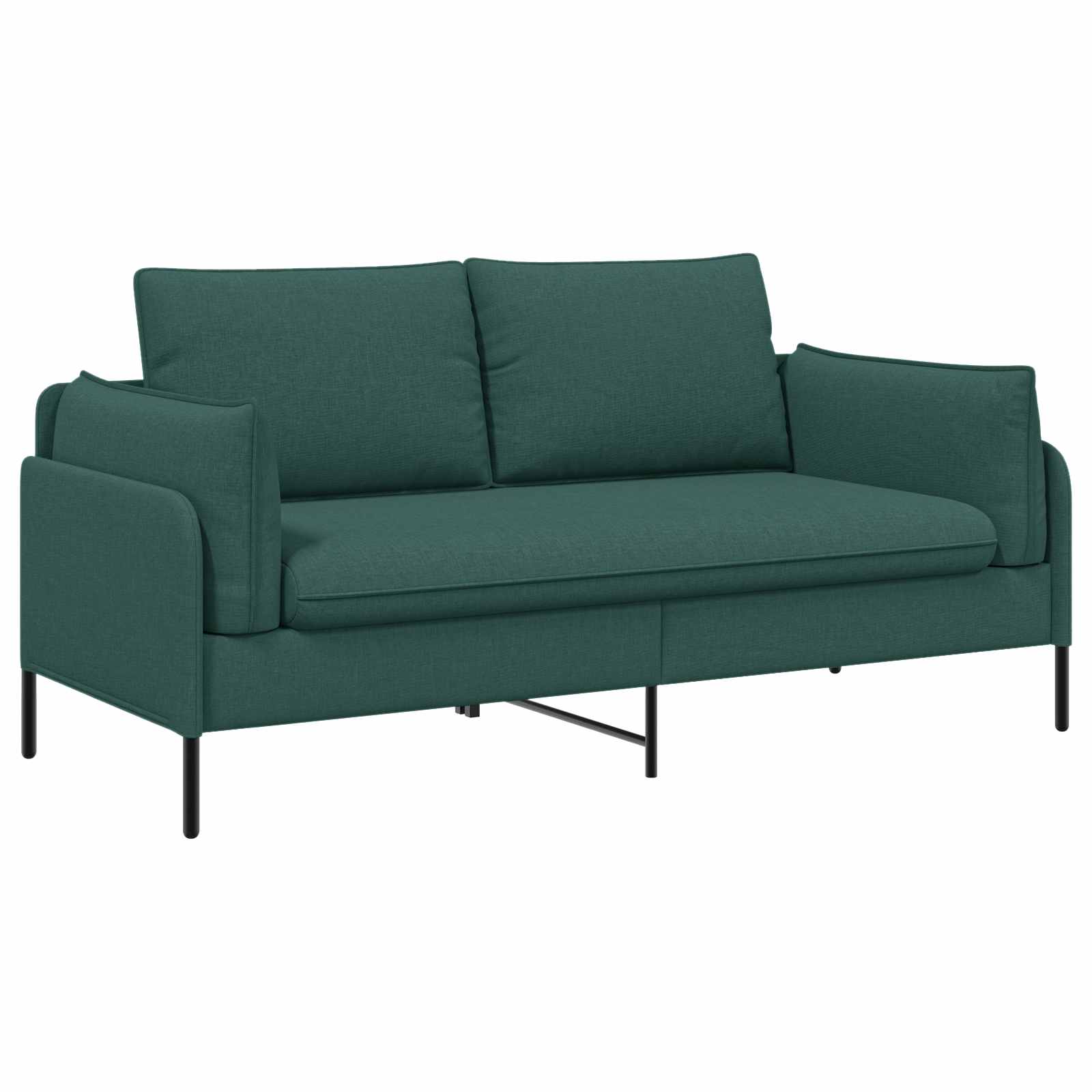 Kavč za 2 osebi Temno zelena 188 x 81 x 89 cm Blago