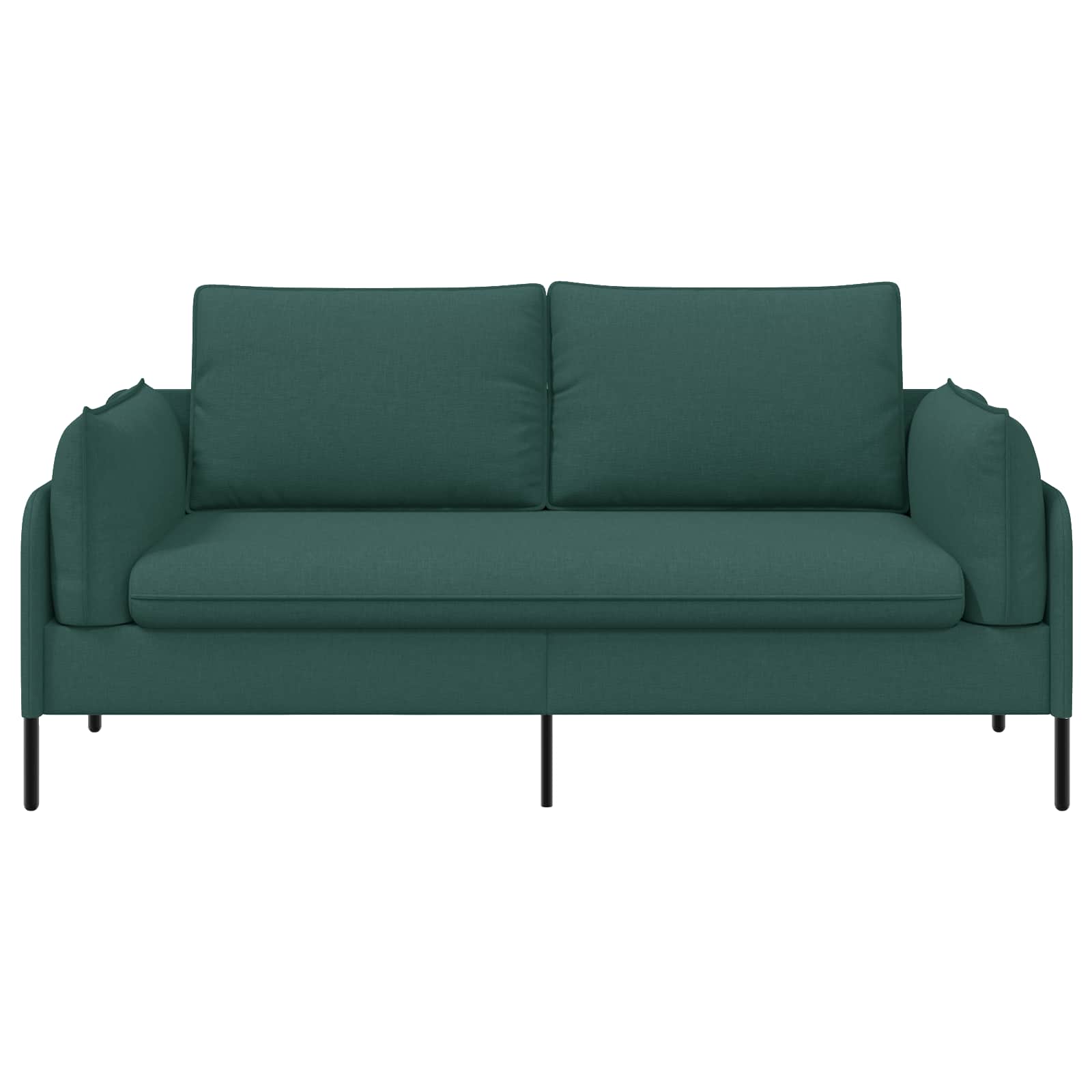 Kavč za 2 osebi Temno zelena 188 x 81 x 89 cm Blago