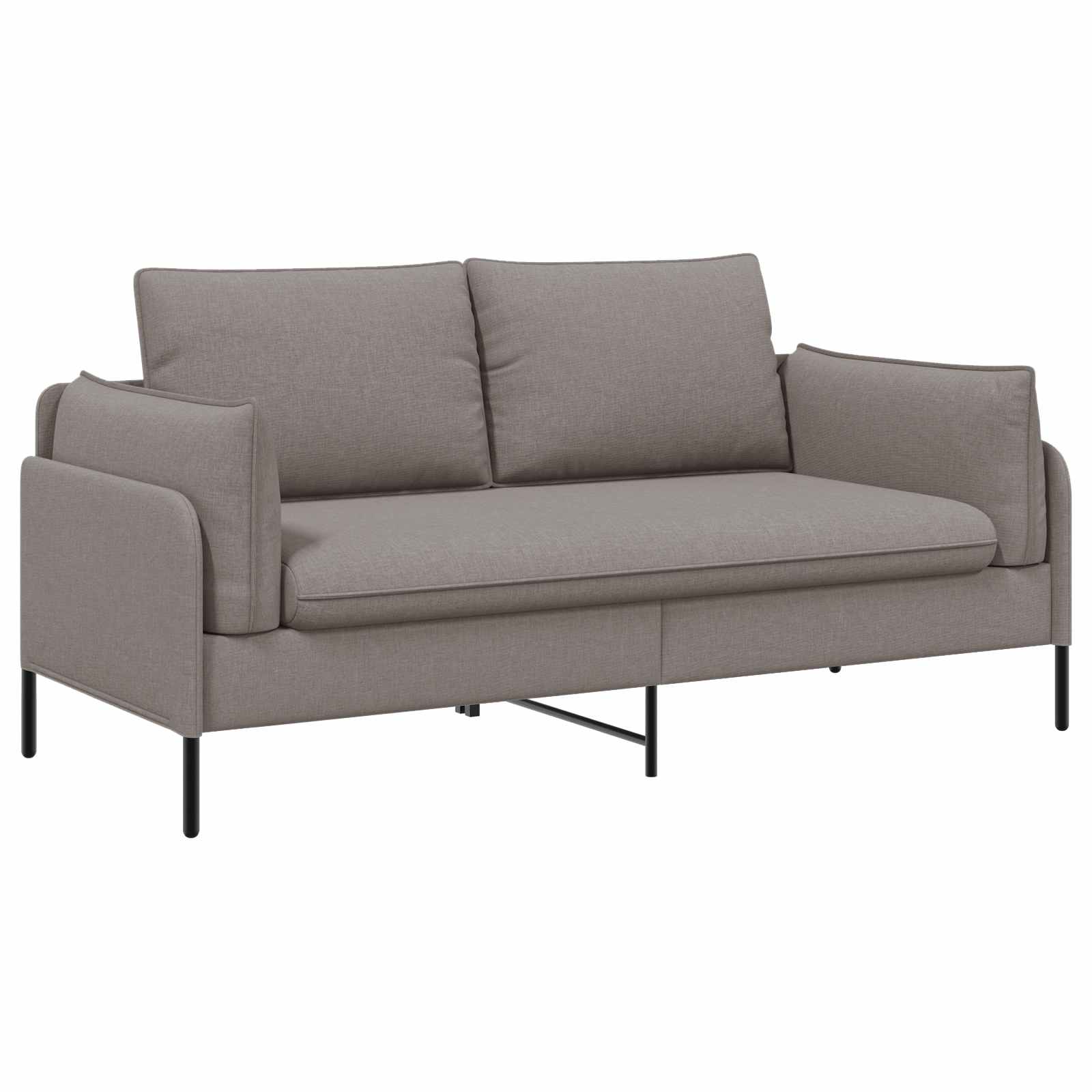 Kavč za 2 osebi Taupe 188 x 81 x 89 cm Blago