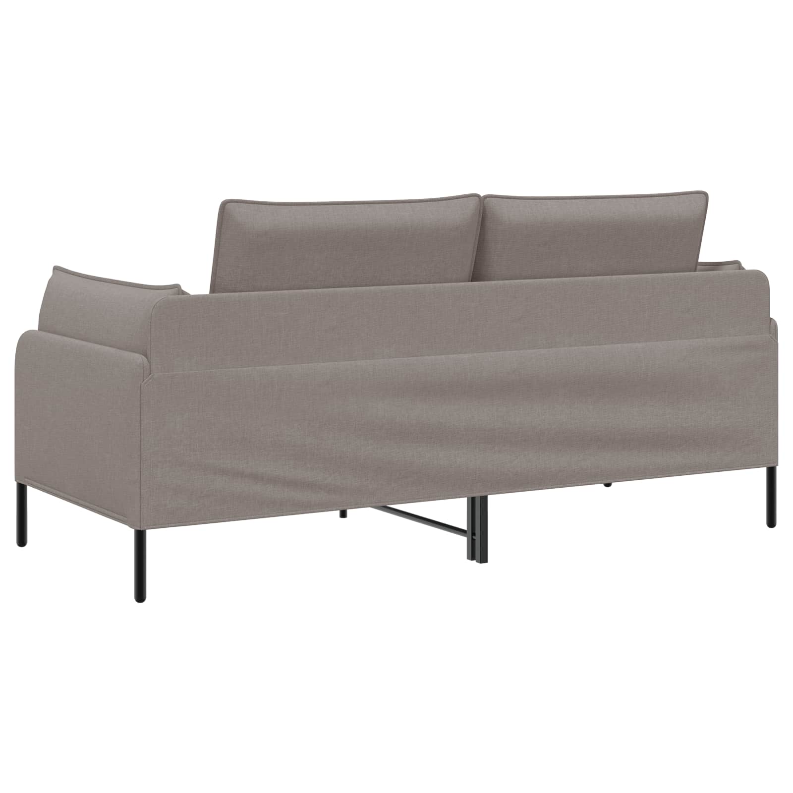Kavč za 2 osebi Taupe 188 x 81 x 89 cm Blago