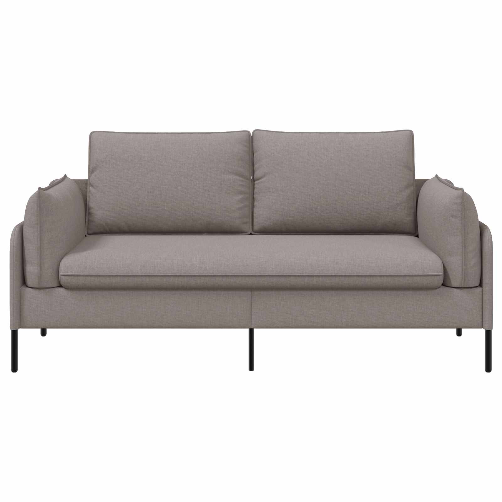 Kavč za 2 osebi Taupe 188 x 81 x 89 cm Blago
