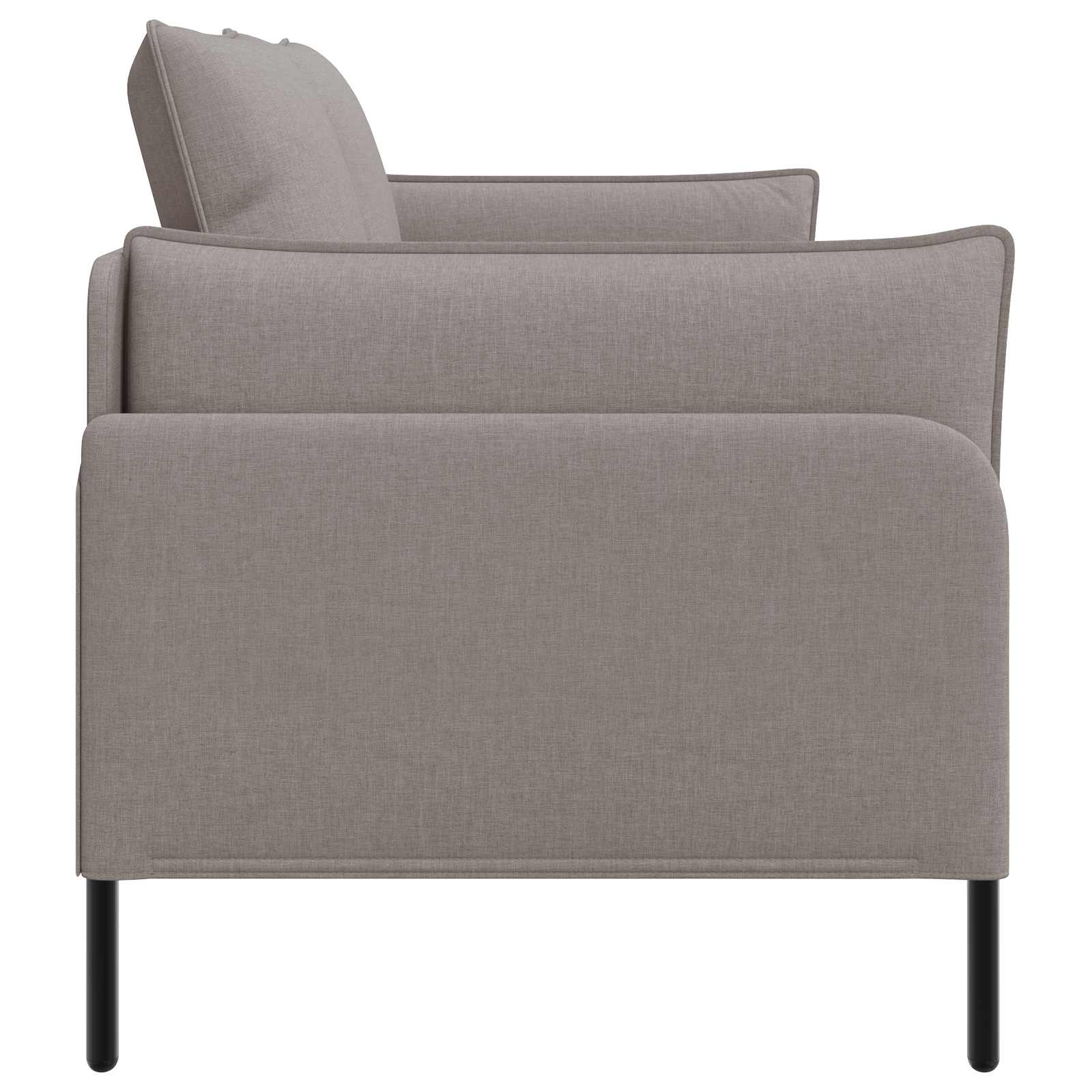 Kavč za 2 osebi Taupe 188 x 81 x 89 cm Blago