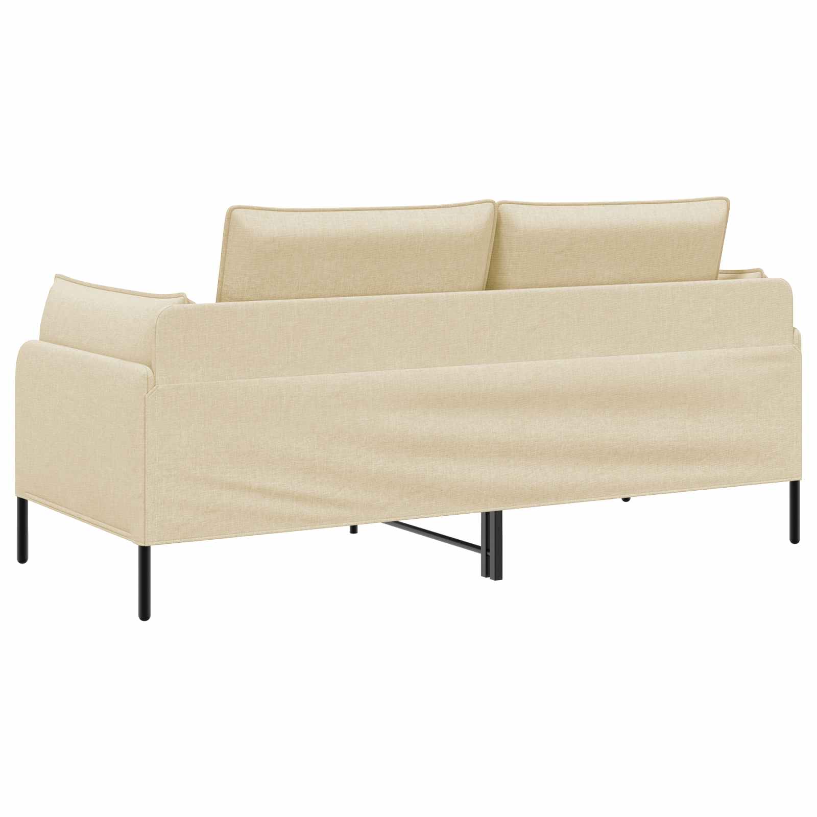 Kavč za 2 osebi Krem 188 x 81 x 89 cm Blago
