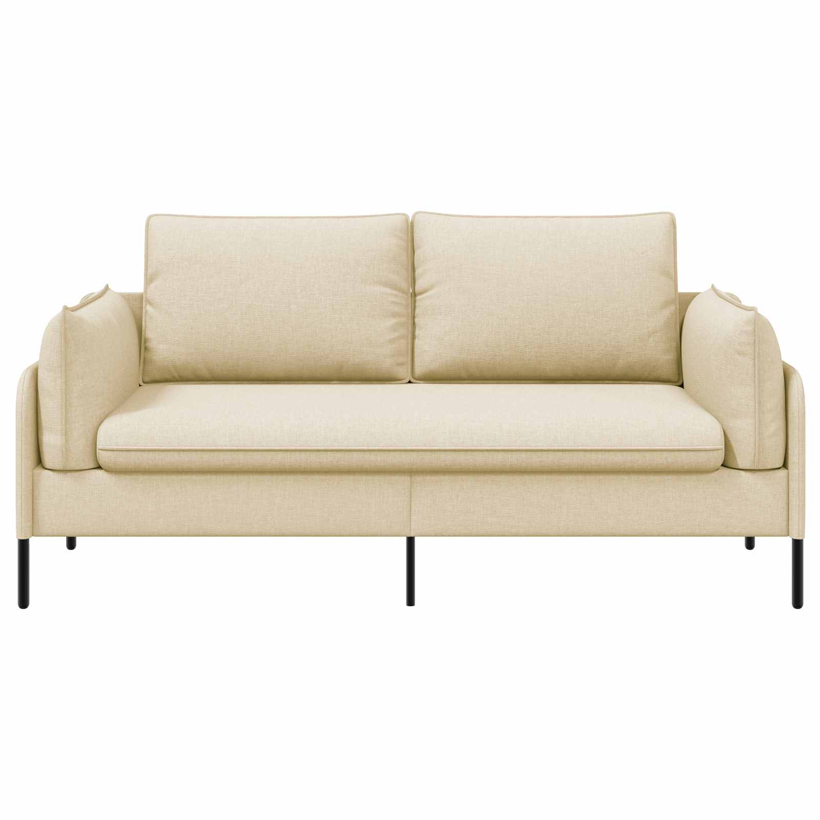 Kavč za 2 osebi Krem 188 x 81 x 89 cm Blago