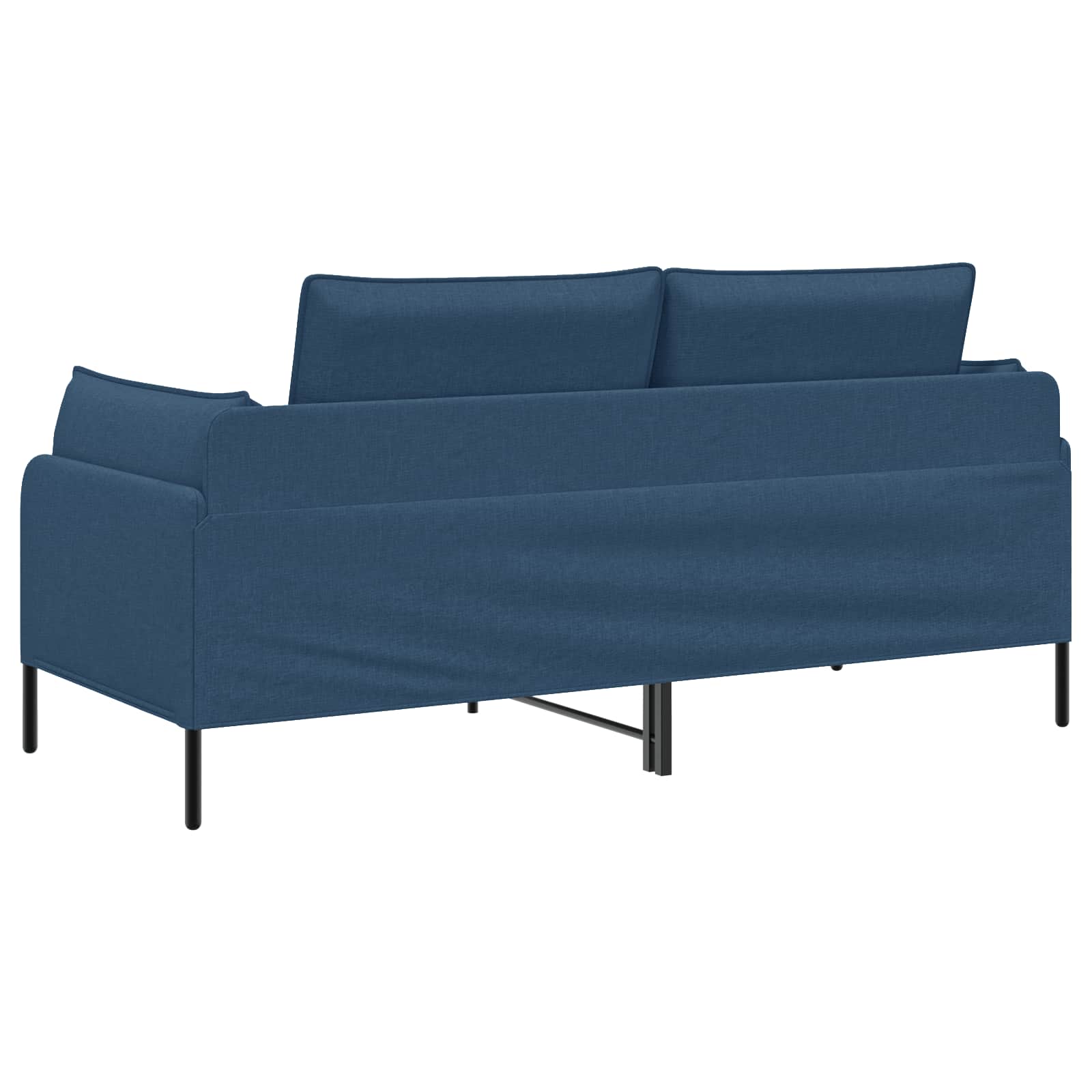 Kavč za 2 osebi Modra 188 x 81 x 89 cm Blago