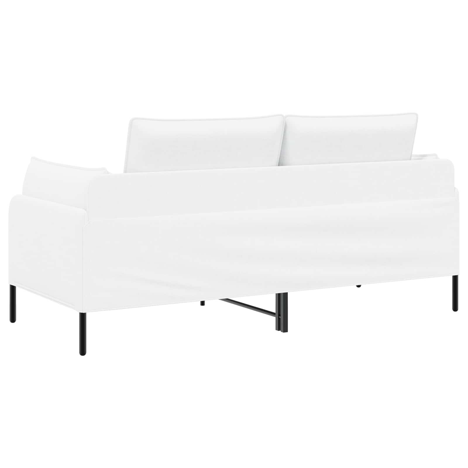 Kavč za 2 osebi Bela 188 x 81 x 89 cm Blago