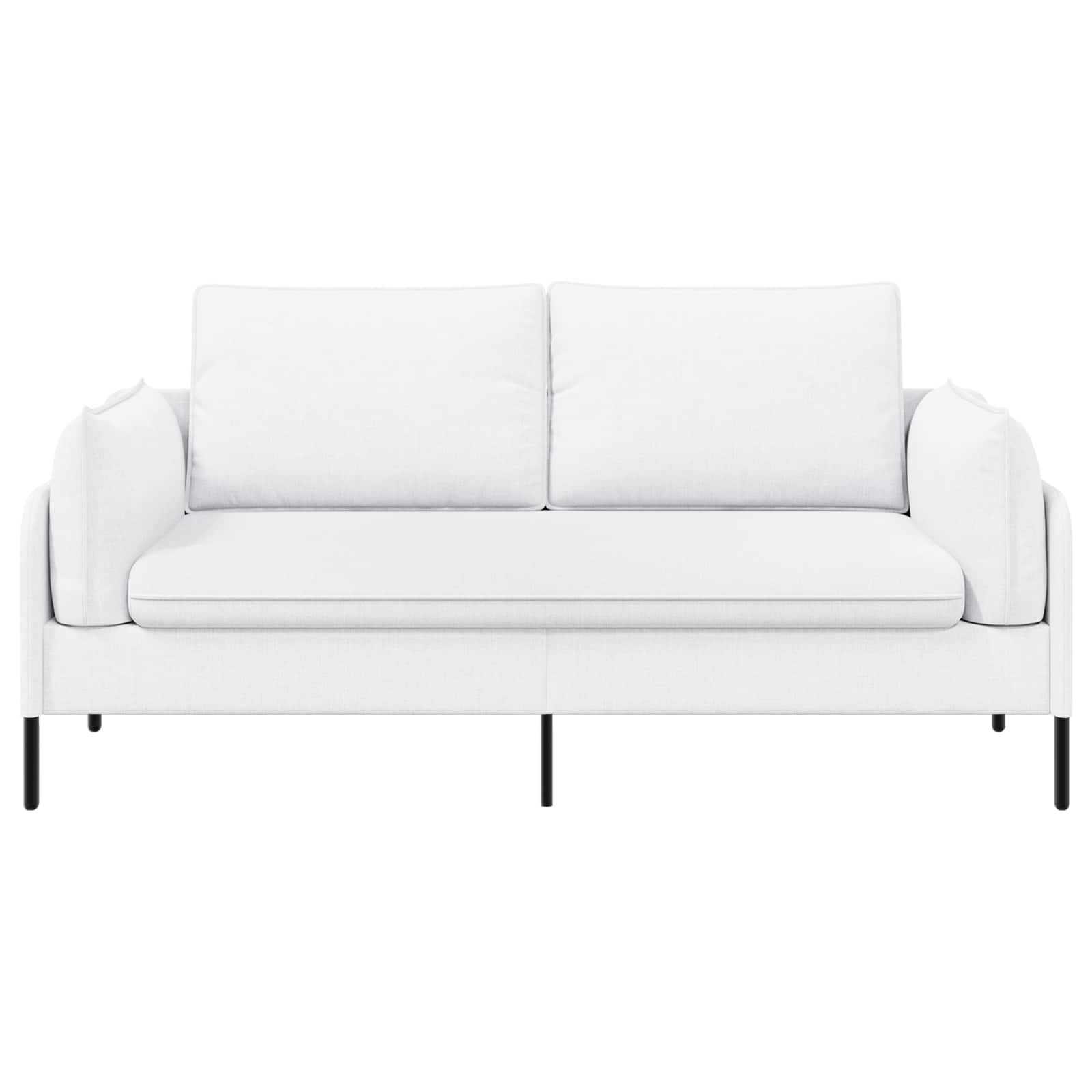 Kavč za 2 osebi Bela 188 x 81 x 89 cm Blago