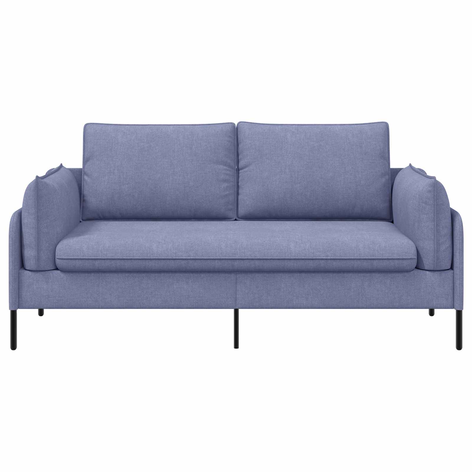 Kavč za 2 osebi Jeans modra 188 x 81 x 89 cm Blago