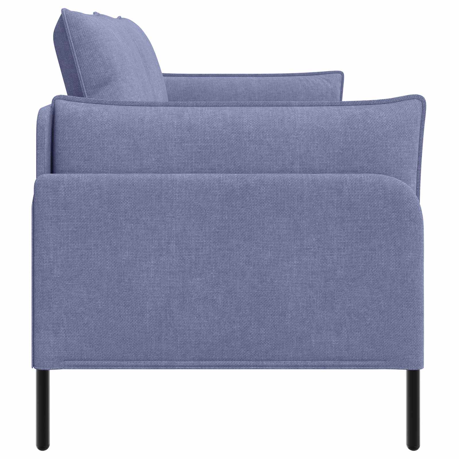 Kavč za 2 osebi Jeans modra 188 x 81 x 89 cm Blago