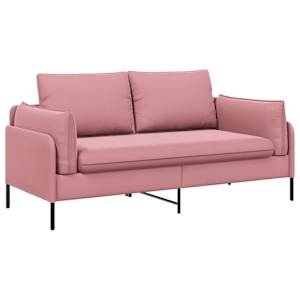vidaXL 2-kohaline diivan 2-kohaline Roosa 188 x 81 x 89 cm Samet
