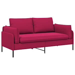 vidaXL 2-kohaline diivan 2-kohaline Veinpunane 188 x 81 x 89 cm Samet