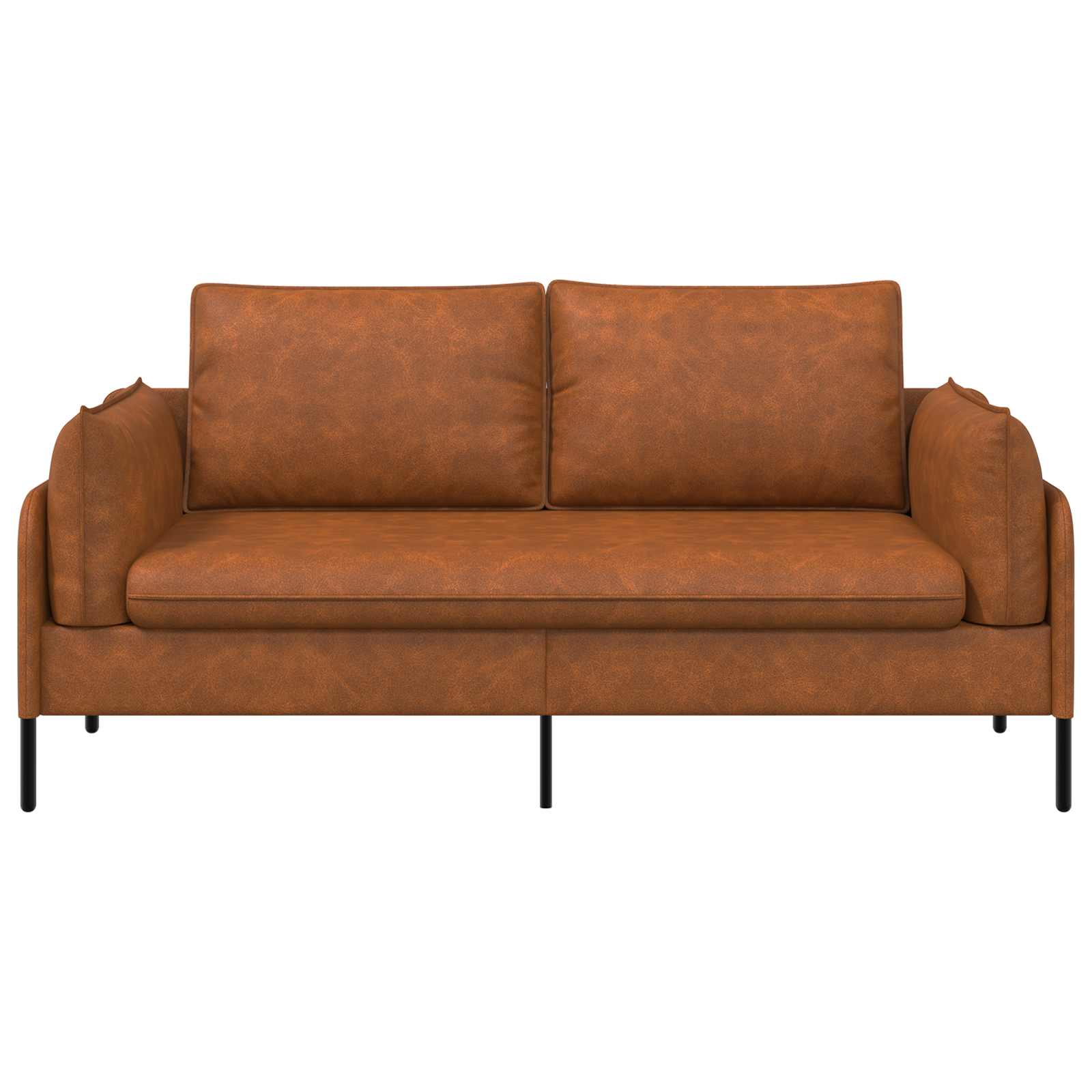 vidaXL - 2-Zits - Sofa - Bruin - 188 - x - 81 - x - 89 - cm - Kunstleer