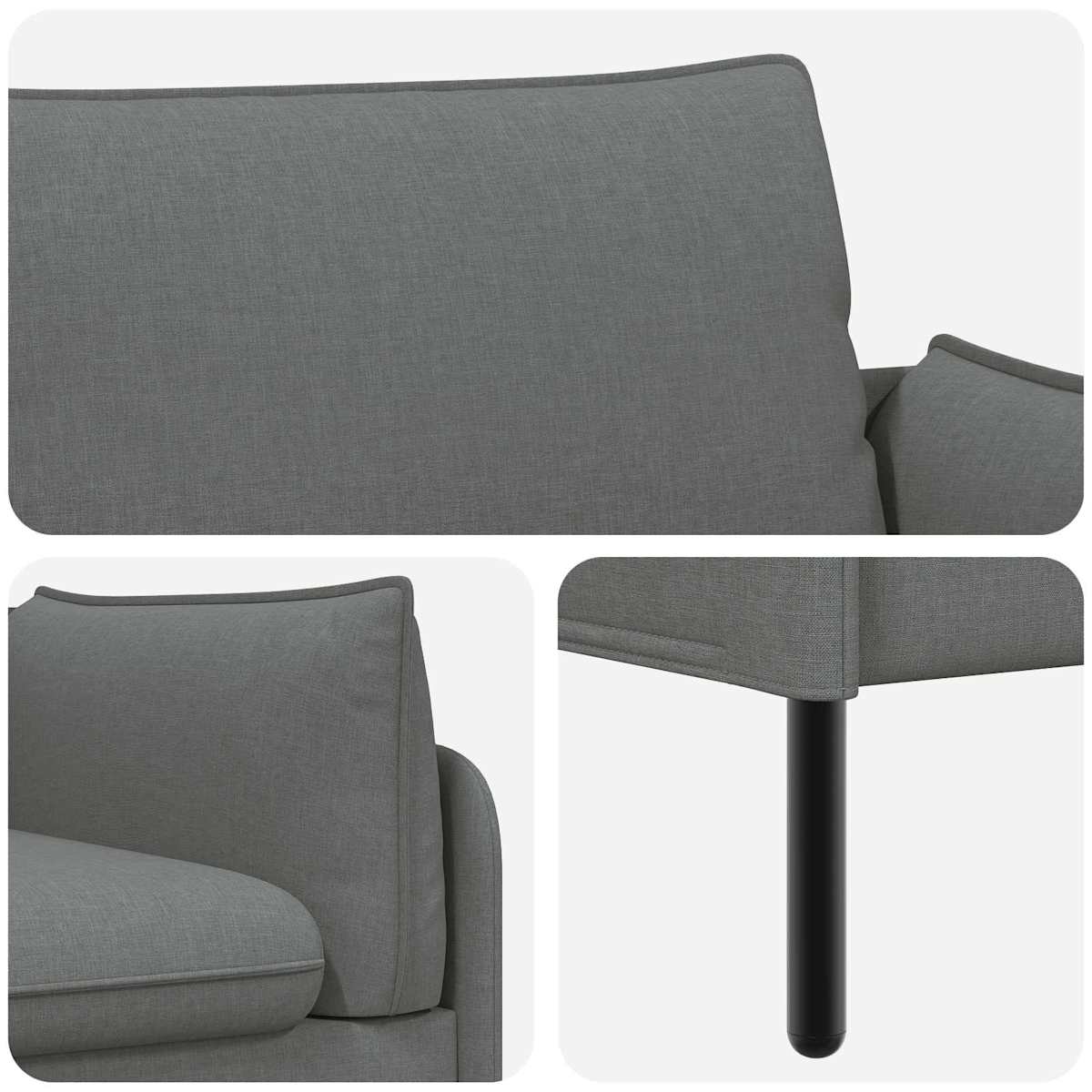 Sofa 222 x 81 x 89 cm Stof - Billede 6