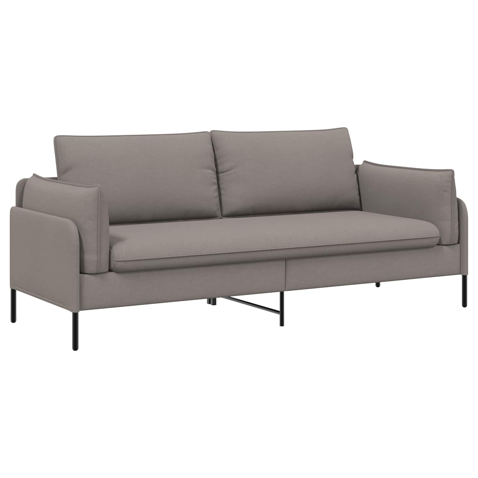 3-sedežna sedežna Taupe 222 x 81 x 89 cm Blago