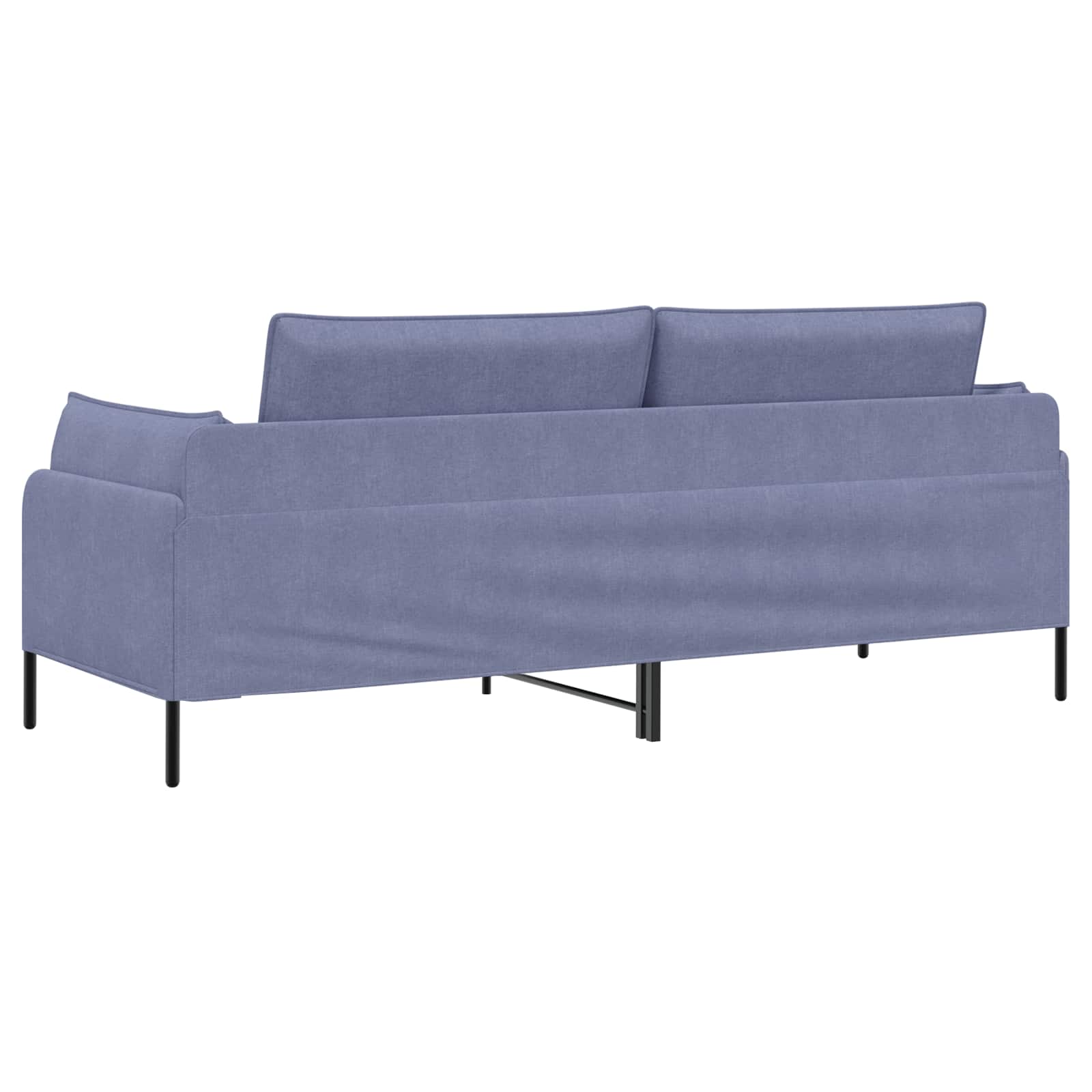 3-sedežna sedežna Jeans modra 222 x 81 x 89 cm Blago