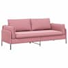 vidaXL 3-kohaline diivan Roosa 222 x 81 x 89 cm Samet