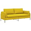 vidaXL 3-kohaline diivan 3-kohaline Kollane 222 x 81 x 89 cm Samet
