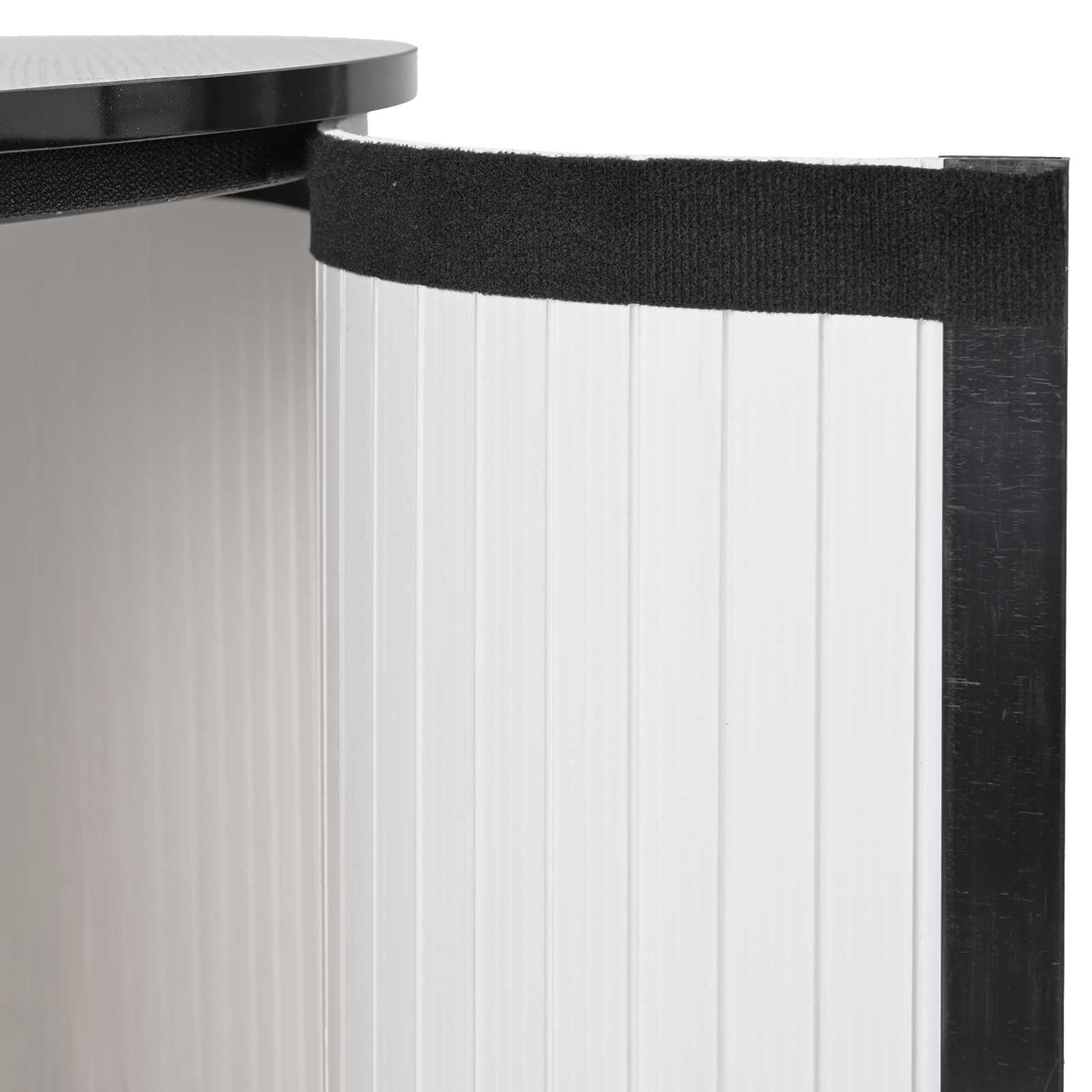 vidaXL Messetheke Schwarz und Weiß Ø 60 x 93 cm Holzwerkstoff und PP – Bild 5