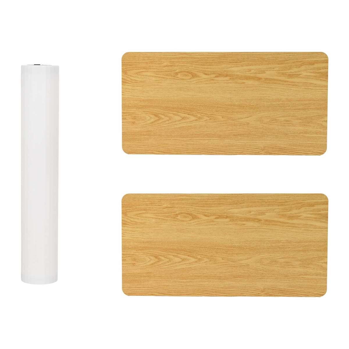 Messebord Lys brun og hvid 80 x 40 x 93 cm - Billede 9
