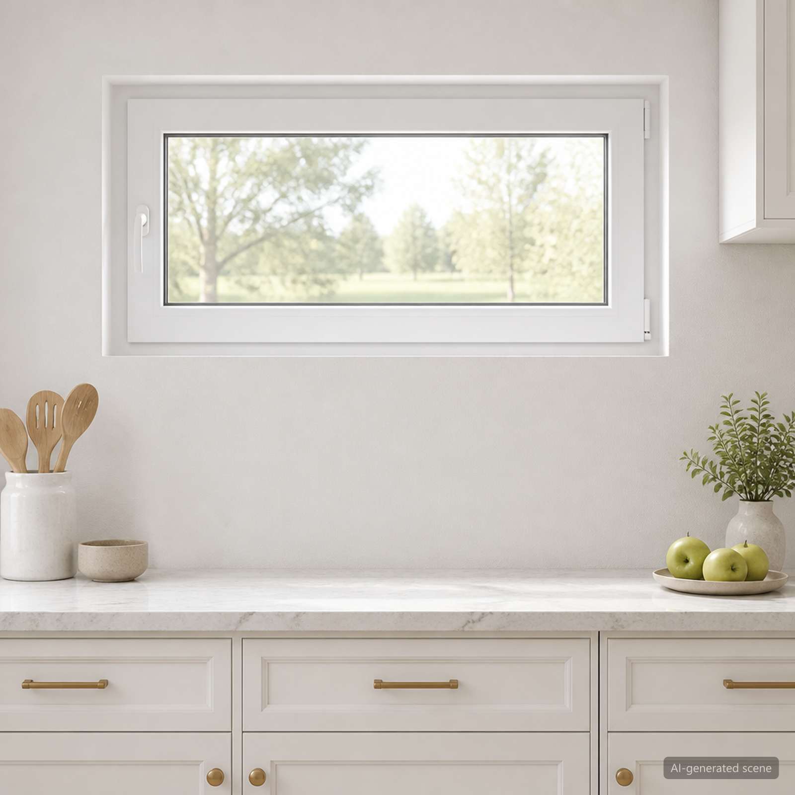 vidaXL Kældervindue RISOR 50 x 55 cm PVC og glas