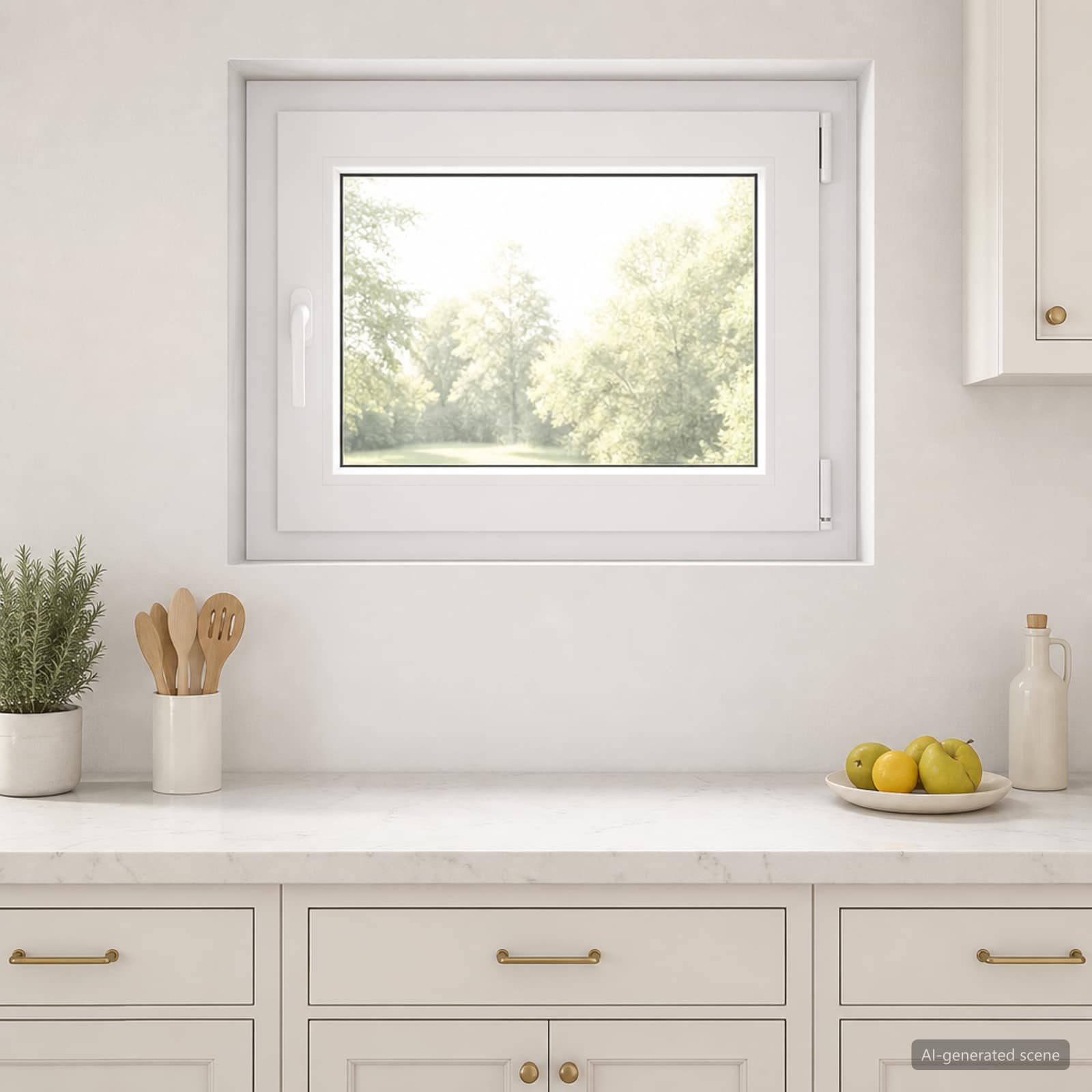 vidaXL Kældervindue RISOR 70 x 60 cm PVC og glas