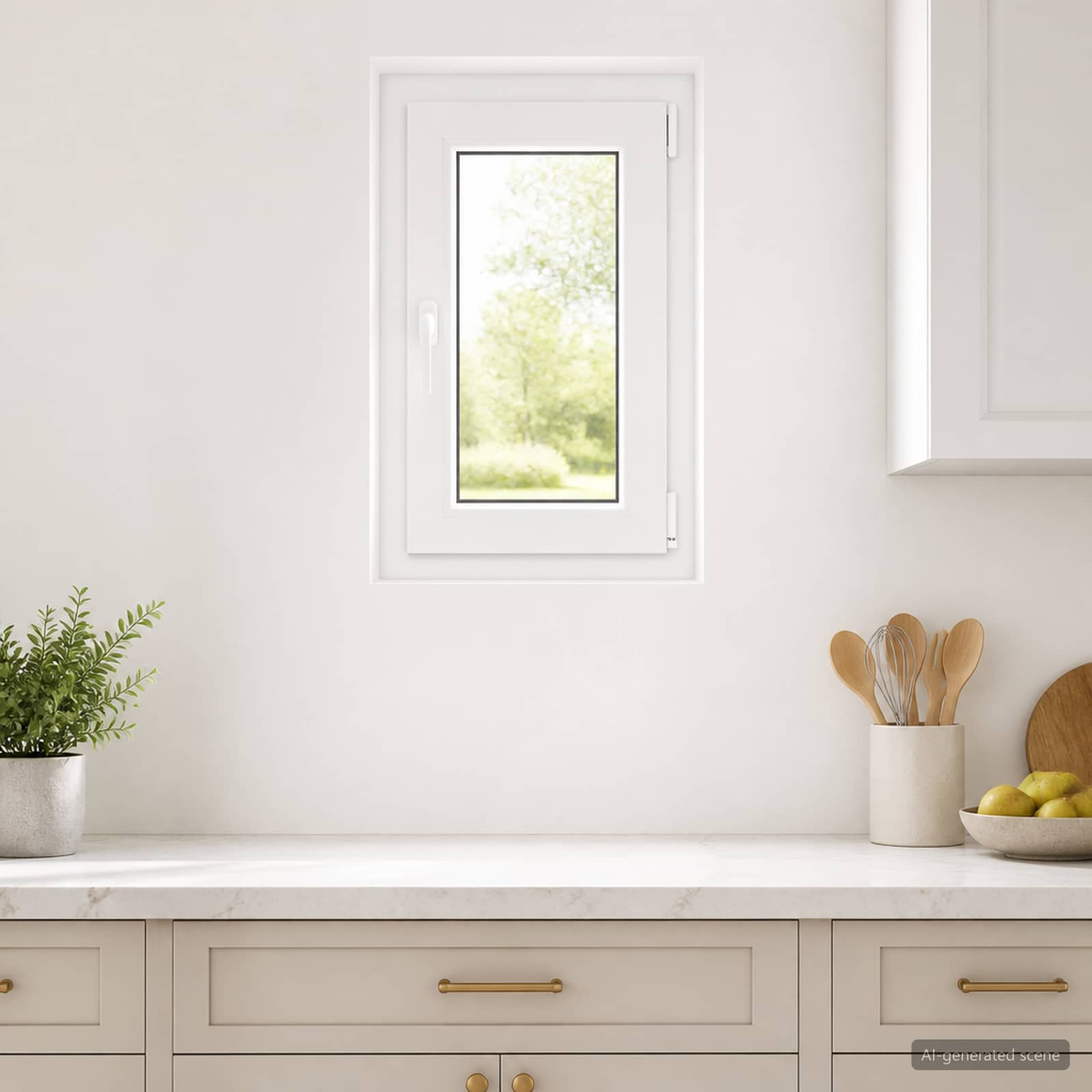 vidaXL Kældervindue RISOR 40 x 70 cm PVC og glas