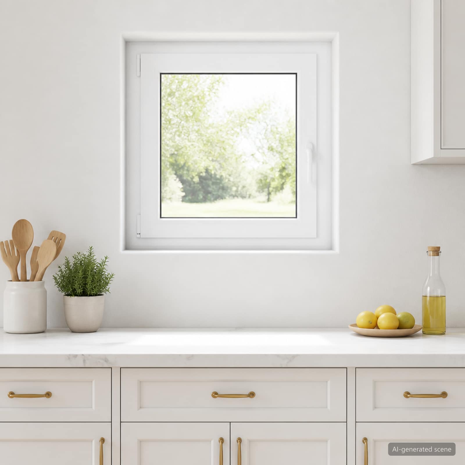 Прозорец за мазе RISOR 70 x 70 cm PVC и стъкло