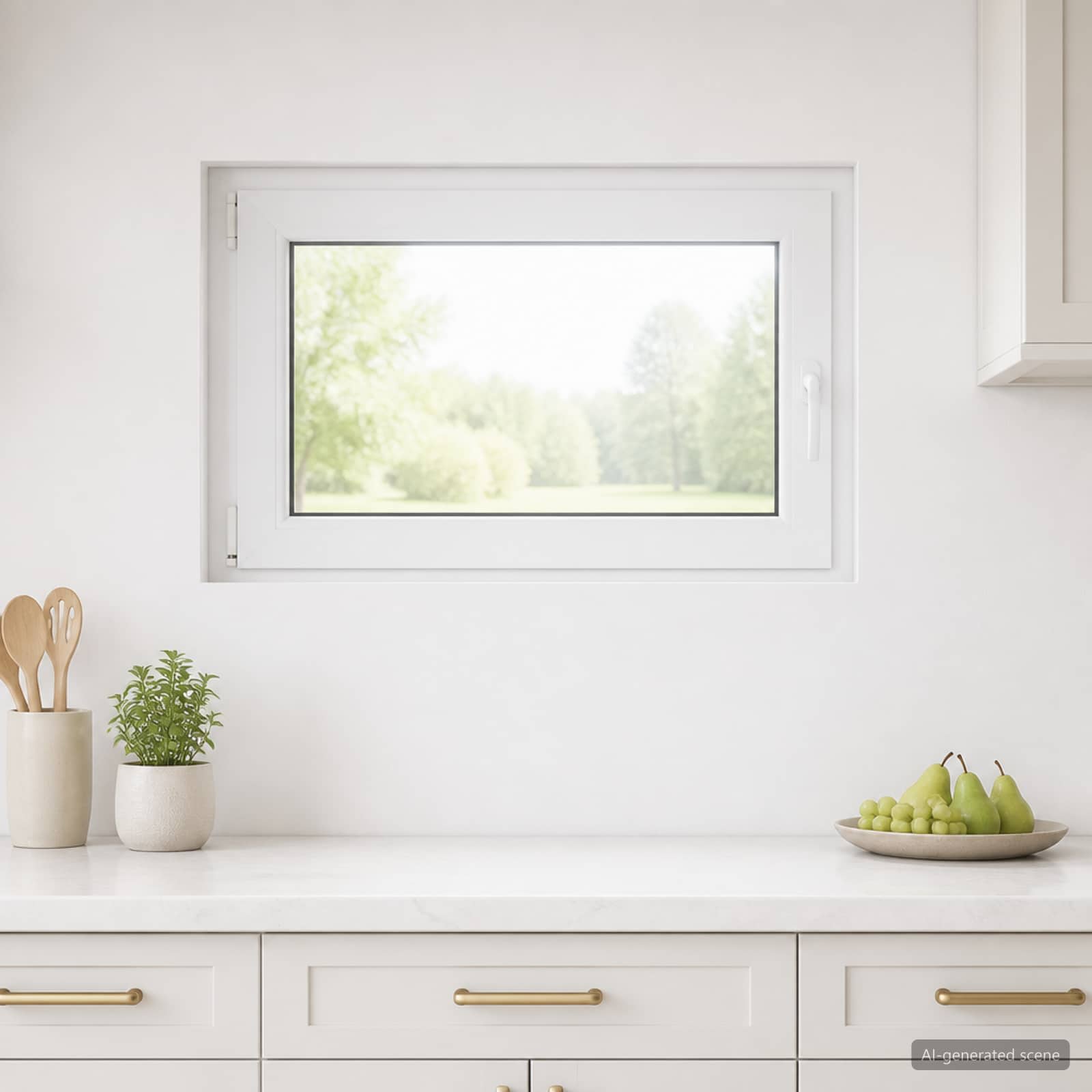 vidaXL Kældervindue RISOR 90 x 55 cm PVC og glas