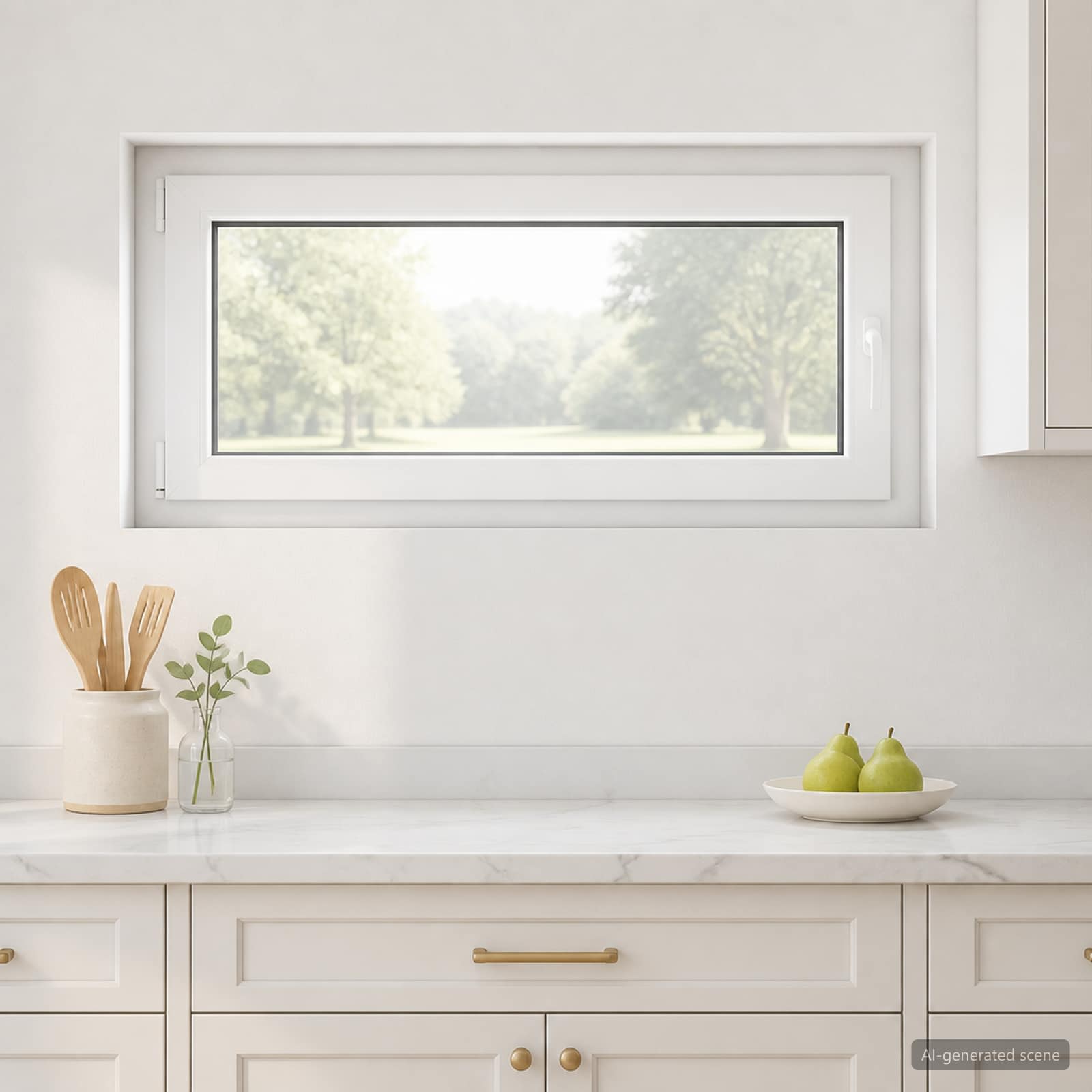 vidaXL Kældervindue RISOR 100 x 55 cm PVC og glas