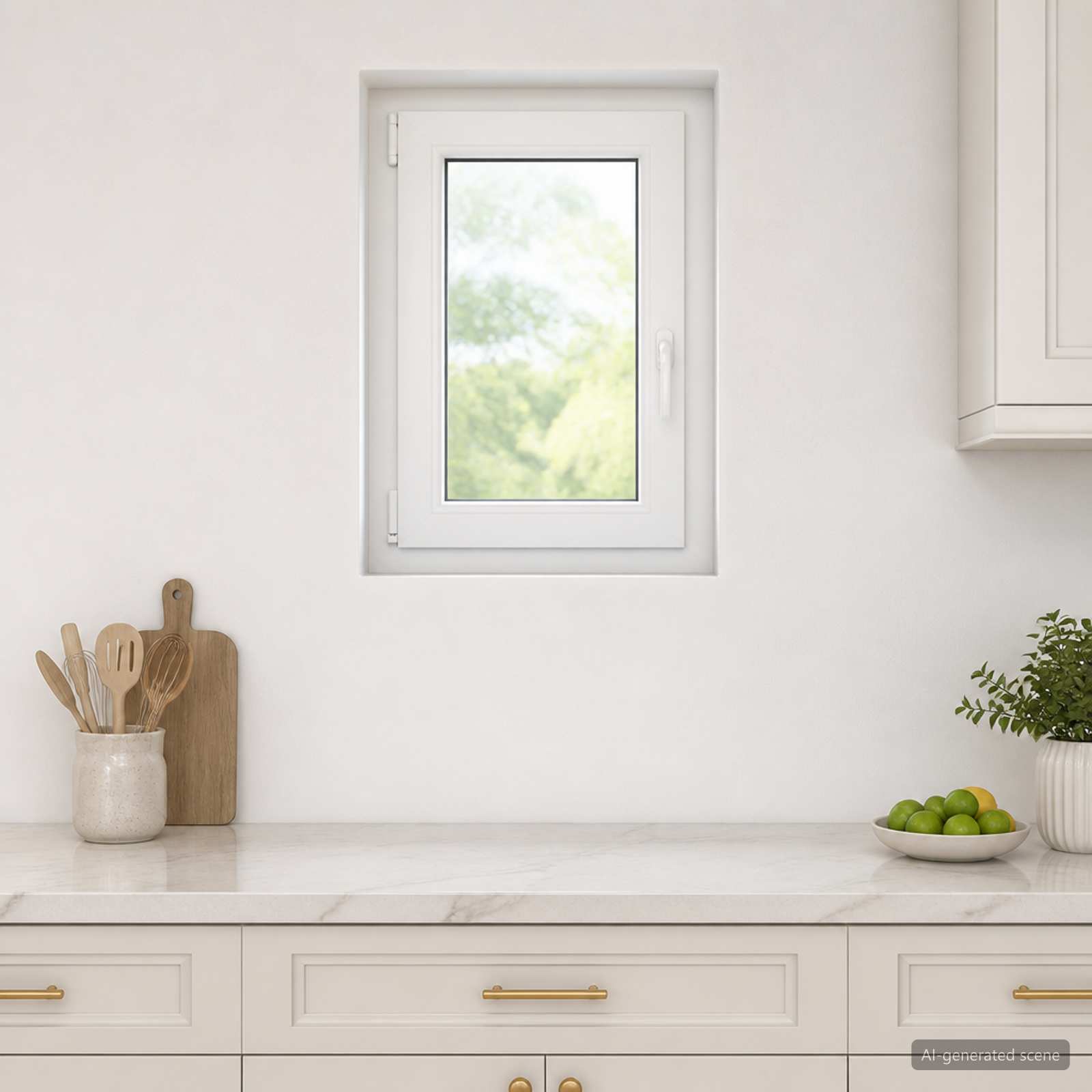 vidaXL Kældervindue RISOR 40 x 80 cm PVC og glas