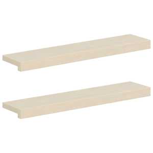 vidaXL Aknaalused 2 tk Valge 70 x 15 x 2 cm Tugev Tamme Puit