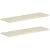 vidaXL Aknaalused 2 tk Valge 140 x 40 x 2 cm Tugev Tamme Puit
