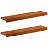vidaXL Aknaalused 2 tk Pruun 70 x 15 x 2 cm Tugev Tamme Puit