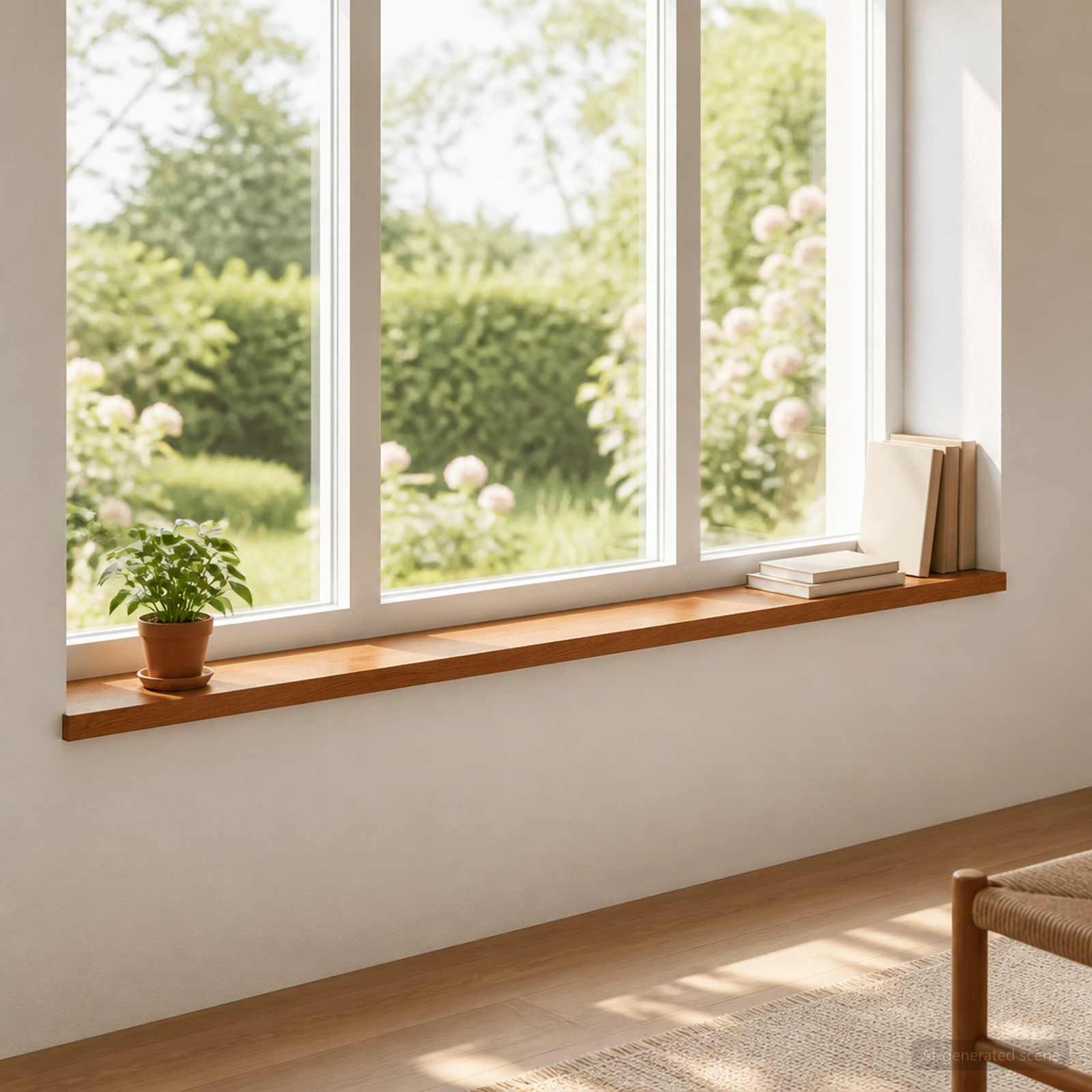vidaXL Vinduplanker 2 stk. Brun 160 x 15 x 2 cm Massivt Eiketre