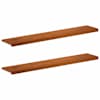 vidaXL Aknaalused 2 tk Pruun 140 x 25 x 2 cm Tugev Tamme Puit