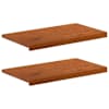 vidaXL Aknaalused 2 tk Pruun 80 x 40 x 2 cm Tugev Tamme Puit