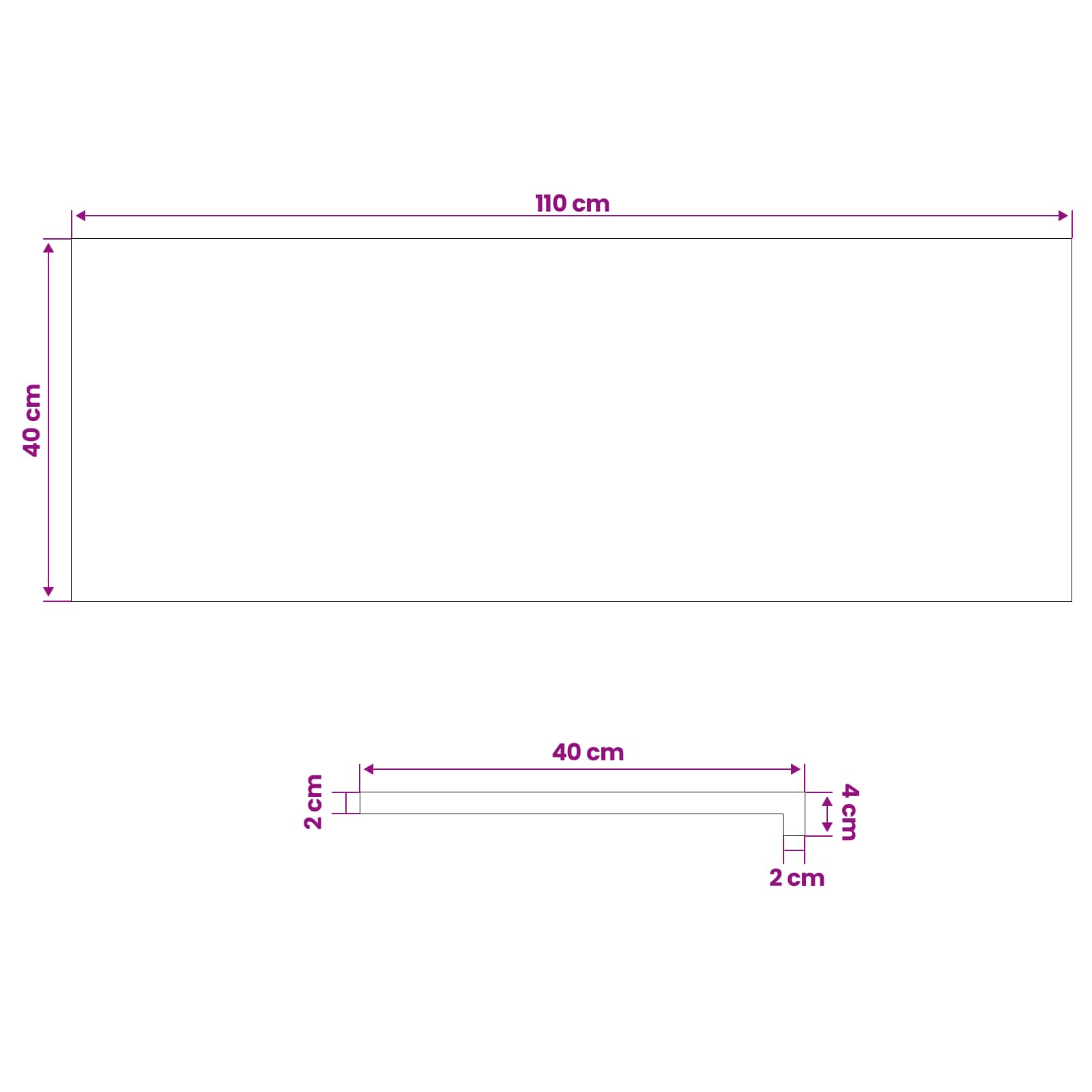 vidaXL Fensterbänke 2 stk. Braun 110 x 40 x 2 cm Massivholz Eiche – Bild 8